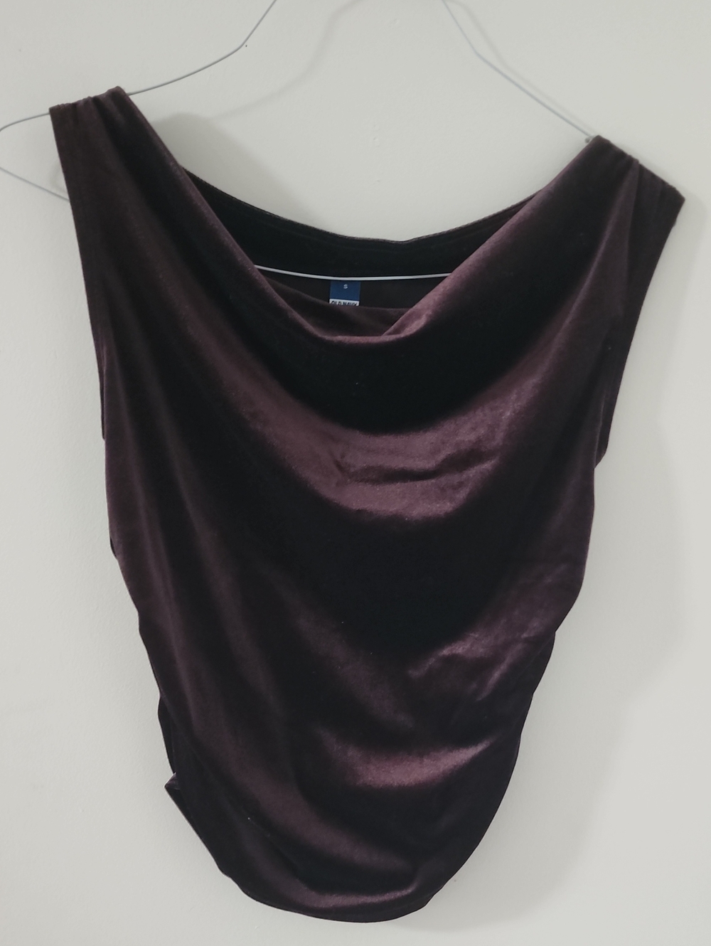 Old Navy Velvet Cowl Neck Tank - Plum